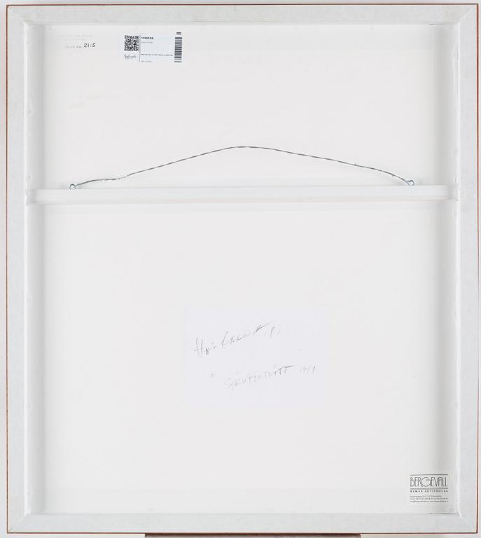 Hans Gedda, fotografi signerad.