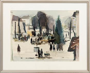 Erik Langemark, Market Square Scene.