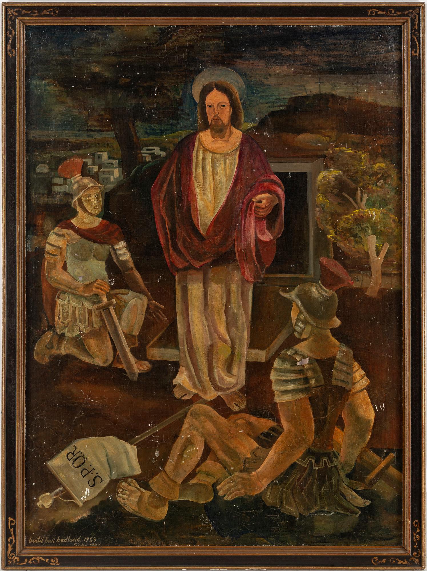 BERTIL BULL HEDLUND, oil on panel, signed and dated 1923/1944.