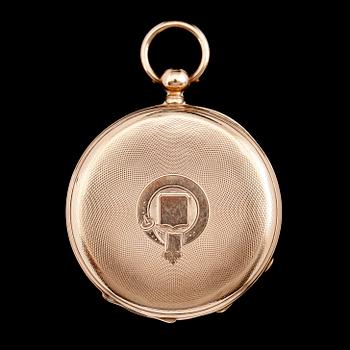 FICKUR, 14 k guld, omkring år 1900.