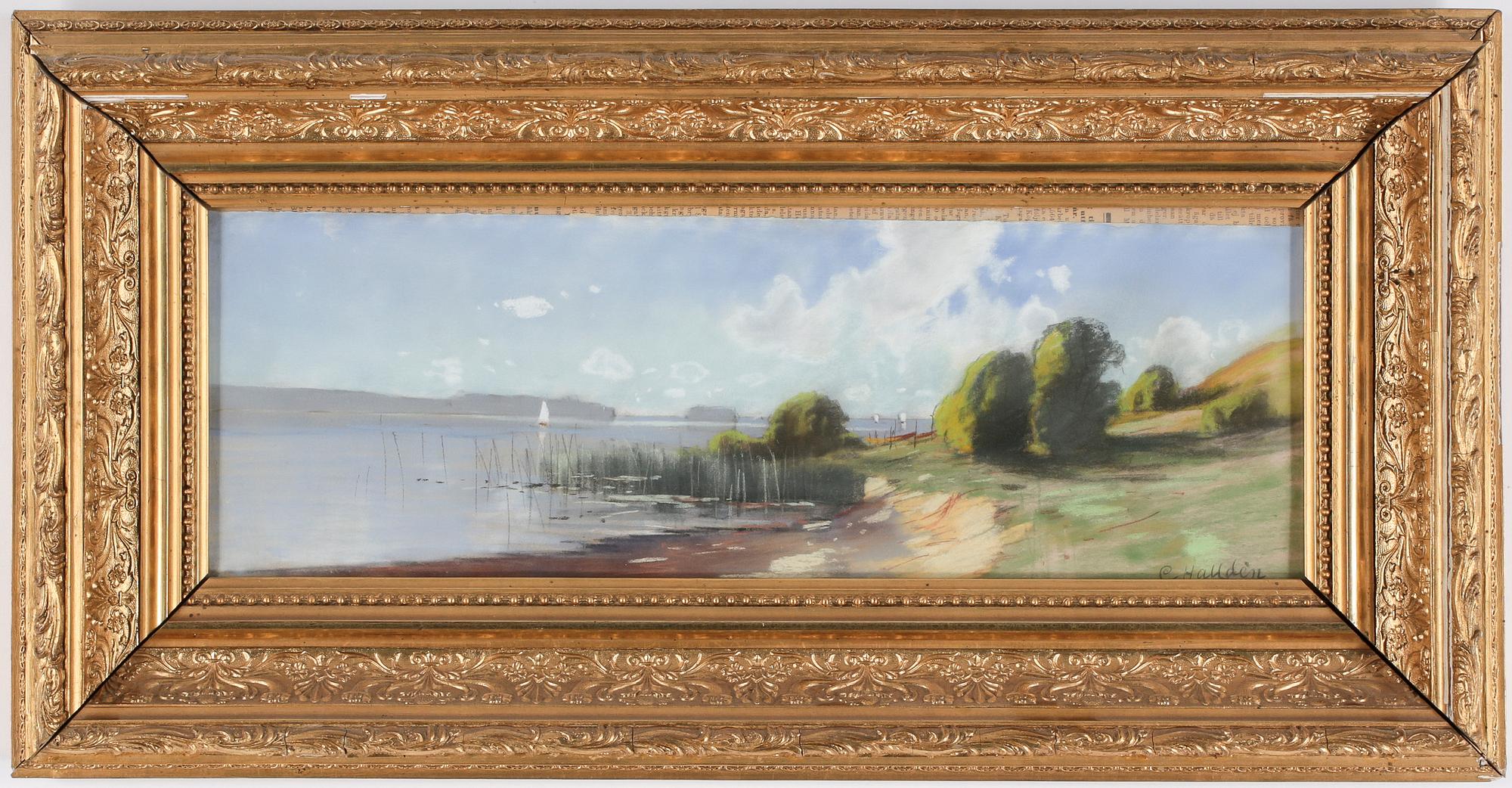 OKÄND KONSTNÄR, pastell, signerad C Halldén.