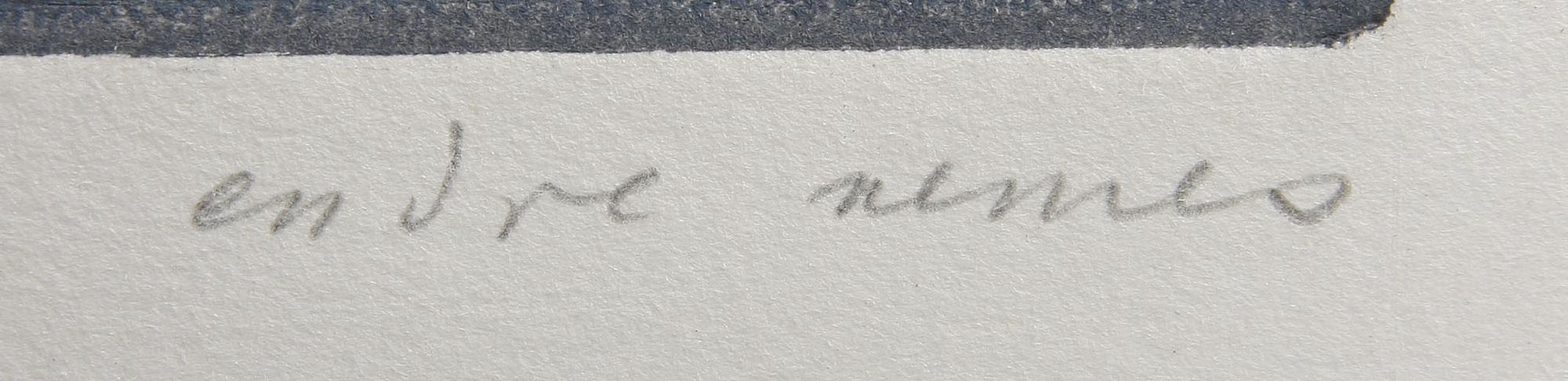 ENDRE NEMES, färgetsning, sign och numr 67/90.
