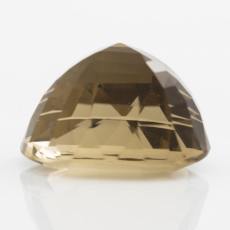 Loose, step-cut citrine, likely from Wiwen Nilsson's workshop.