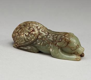 FIGURIN, nefrit. Qing dynastin.