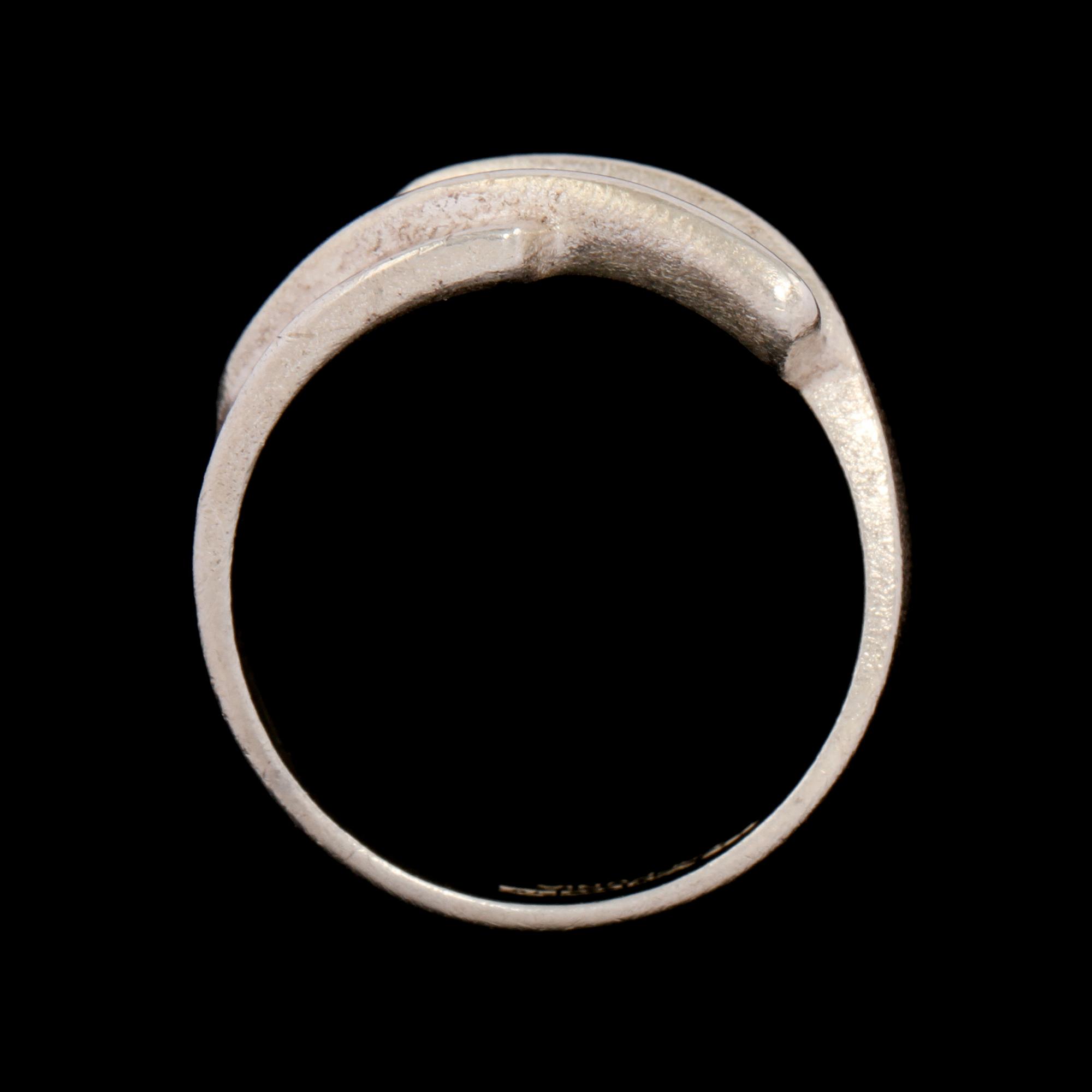 RING, sterlingsilver, Björn Weckström, Lapponia, Finland. 1996. Vikt 8 g.