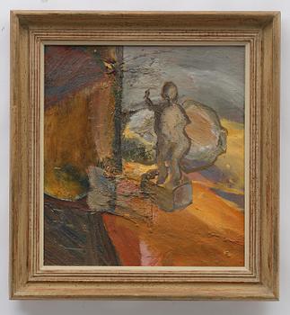 Evert Lundquist, Still life with sculpture.