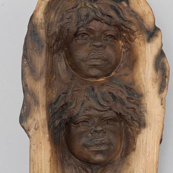 WILLIAM RICKETTS, skulptur, keramik, signerad.