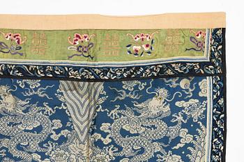 A large silk altar cover, Qing dynasty.