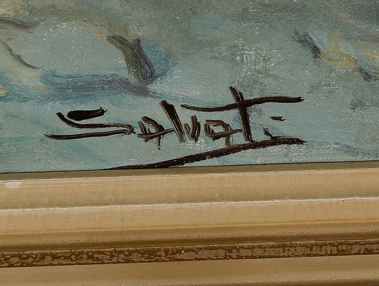 GIUSEPPE SALVATI, olja på duk, signerad.