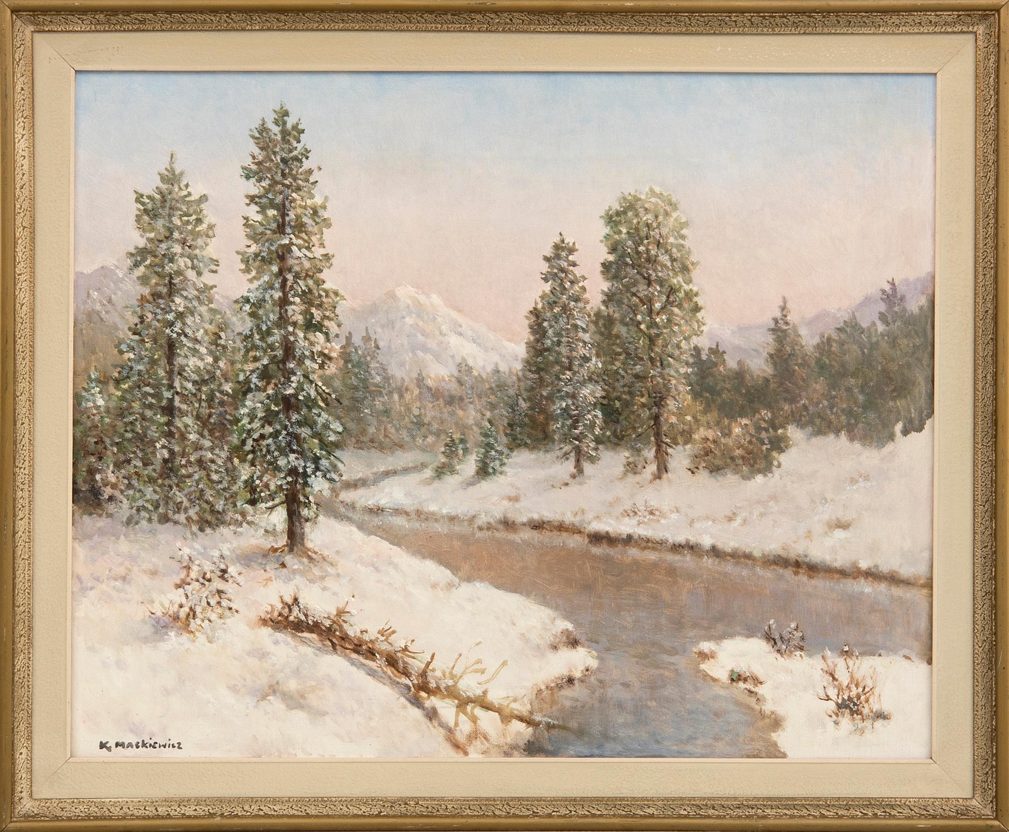 Konstanty Mackiewicz, Winter Landscape.