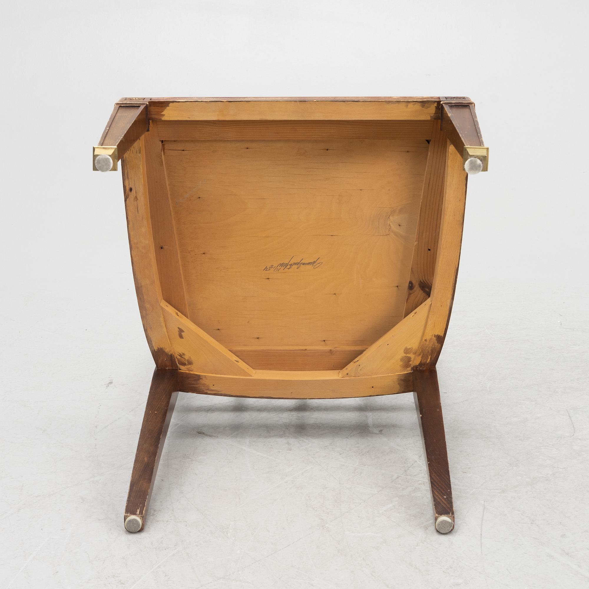 Stolar, 6 st gustaviansk stil, 1900-talets första hälft.