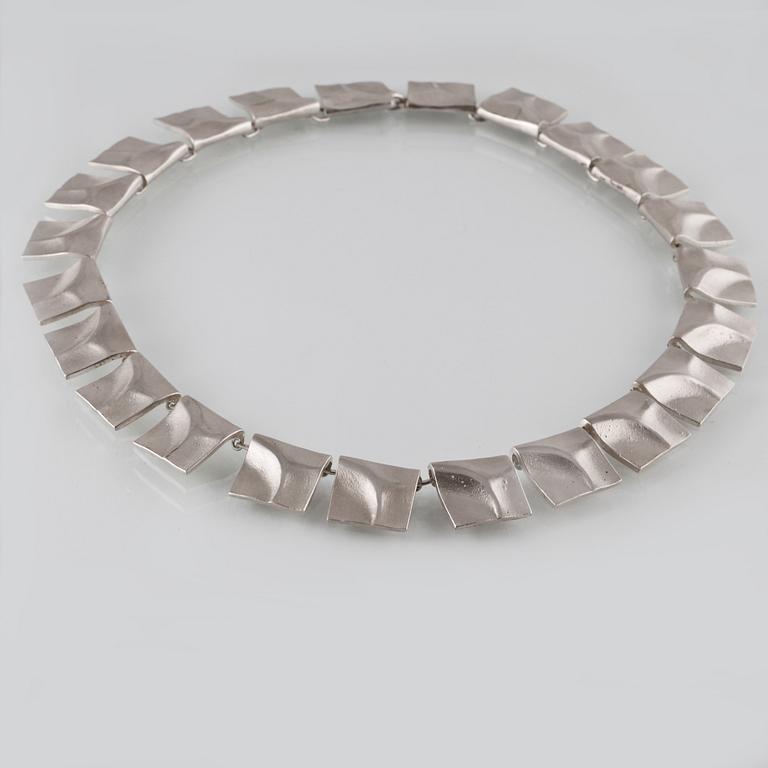 COLLIER, sterlingsilver, Galactic Peaks, Björn Weckström, Lapponia, 1973, importstämplat. Vikt 76,8 gram.