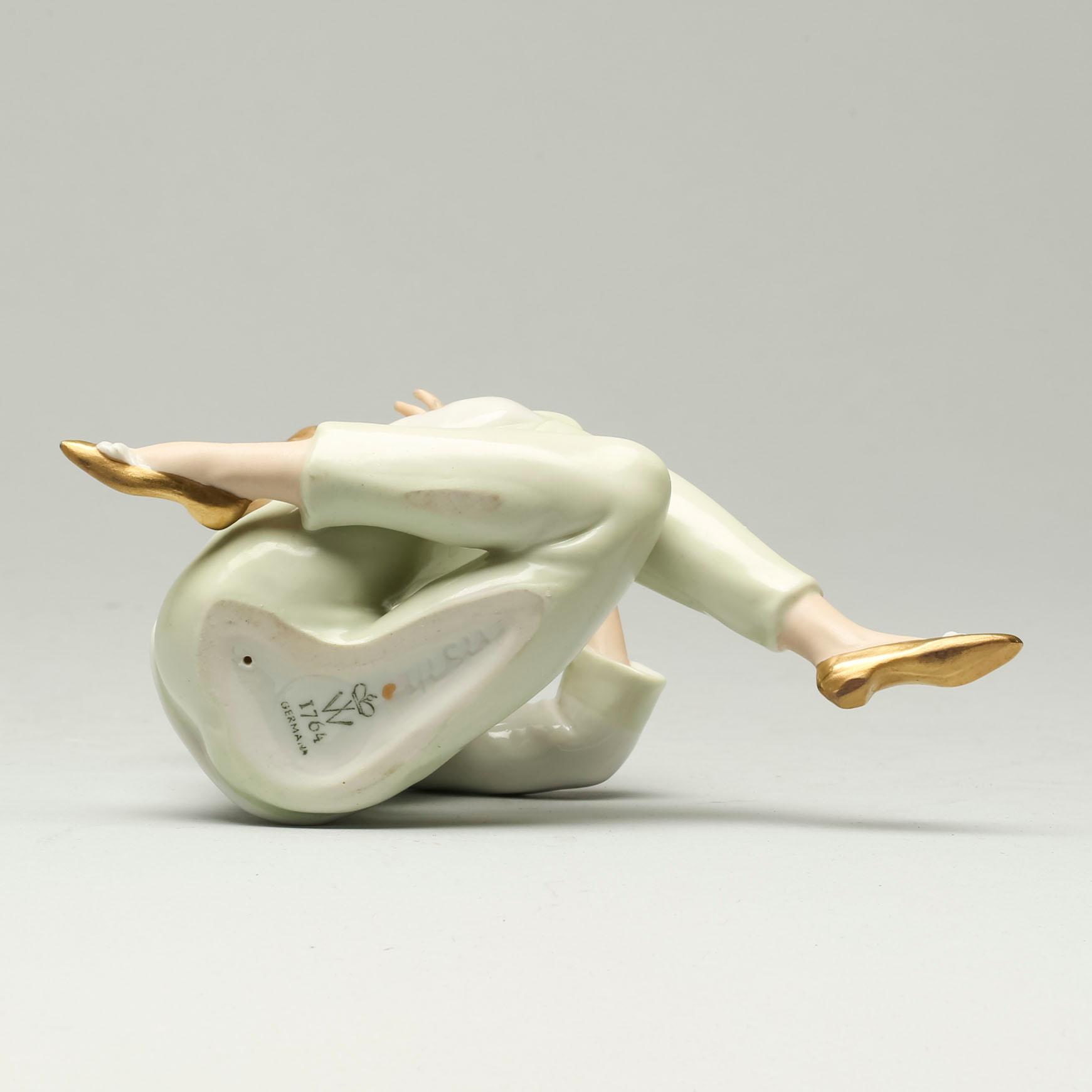 FIGURIN, porslin, Wallendorf, Tyskland. 1900-talets mitt.