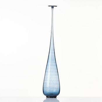 Nils Landberg, a glass vase, Orrefors, Sweden 1964.