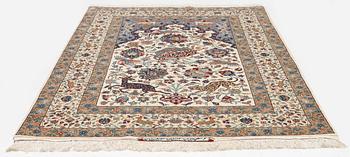 An Isfahan rug signed Seirafian (Ali Seirafian), central Persia c. 201 x 131 cm.