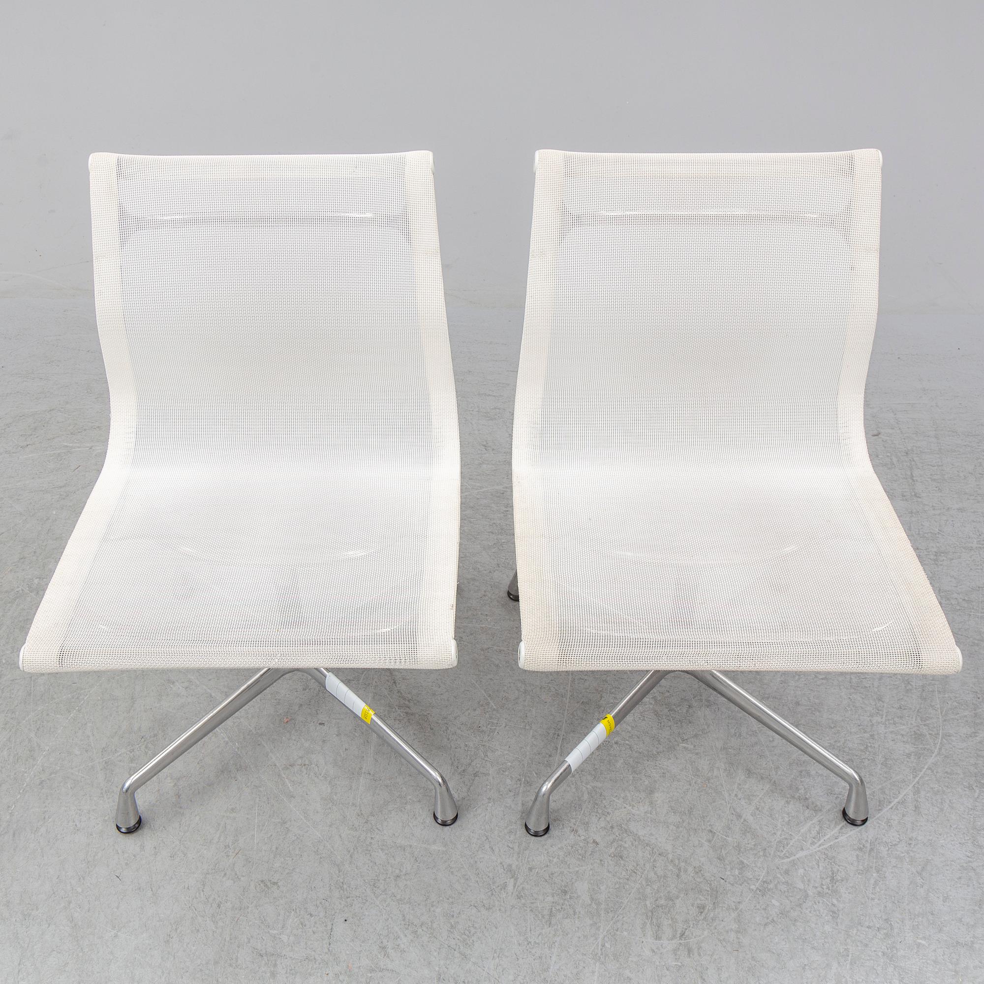 CHARLES & RAY EAMES, a pair of 'EA 101' chairs, Vitra.