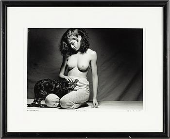 Martin Hugo Maximillian Schrieber, "Madonna and Hugo the Cat, New York 1979".