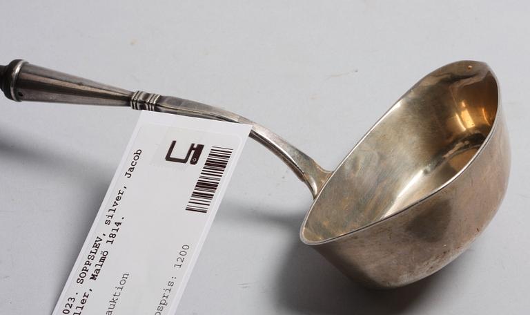 SOPPSLEV, silver, Jacob Möller, Malmö 1814.