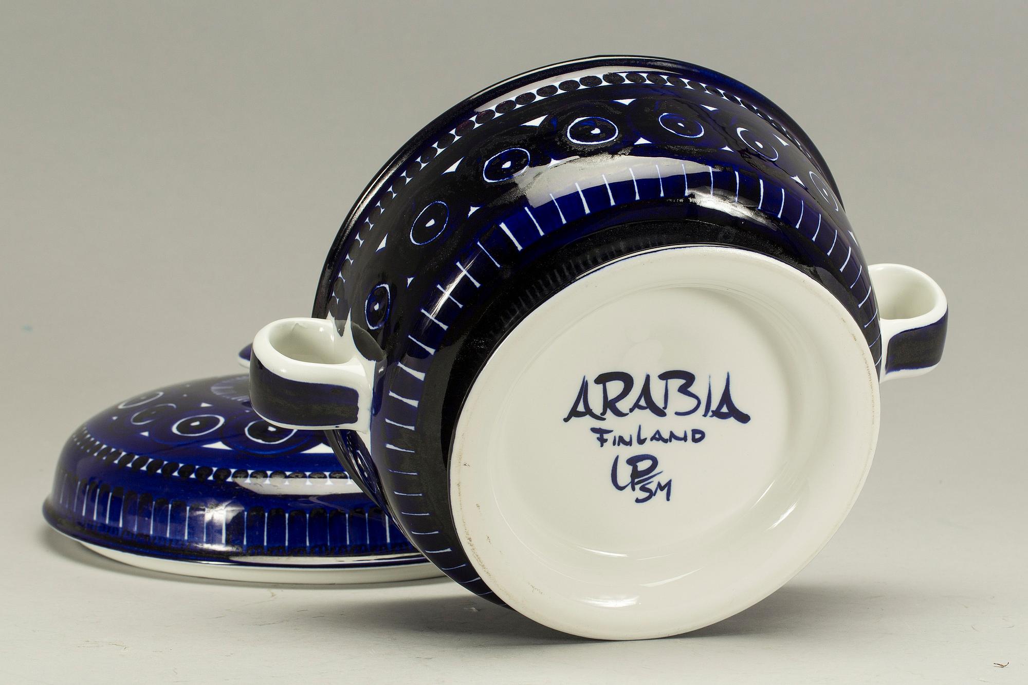 TERRIN, porslin, "Valencia", Ulla Procopé, Arabia, Finland.