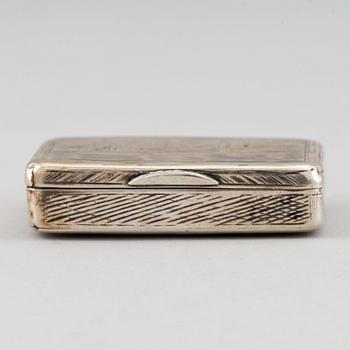 Dosa, silver, kontrollör Andrej  Antonowitsch Kowalskij, Moskva, Ryssland 1827-56.