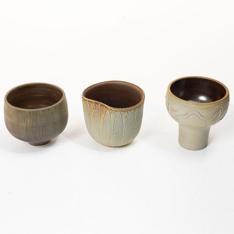 Edgar Böckman, a vase, a pot and a bowl.