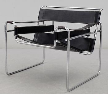 FÅTÖLJ. "Wassilys", Marcel Breuer. 1970-tal.
