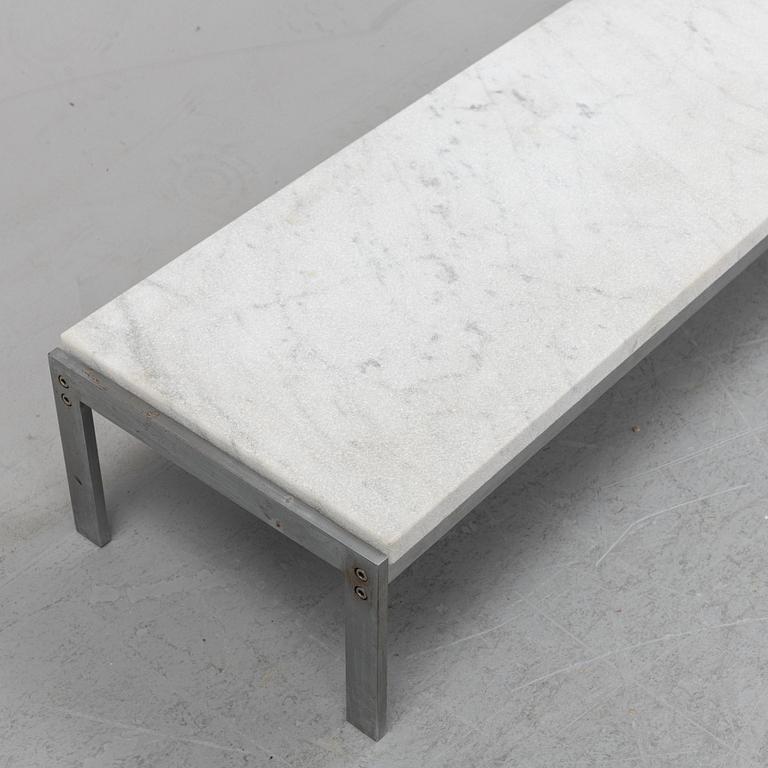 Poul Kjaerholm, a marble top 'PK 61' table, Fritz Hansen, Denmark, 1989.