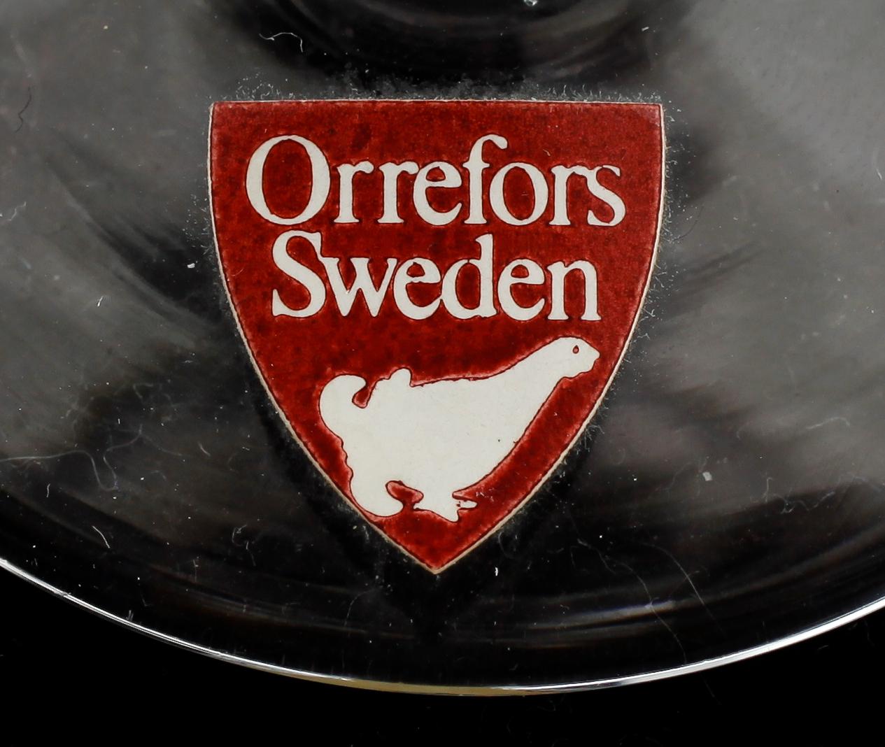 SERVISDELAR, 18 st (6+6+6), glas, "Silvia", Ingeborg Lundin, Orrefors.