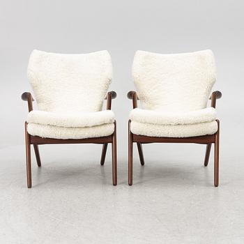 Kurt Østervig, attributed to. A pair of armchairs, Denmark.