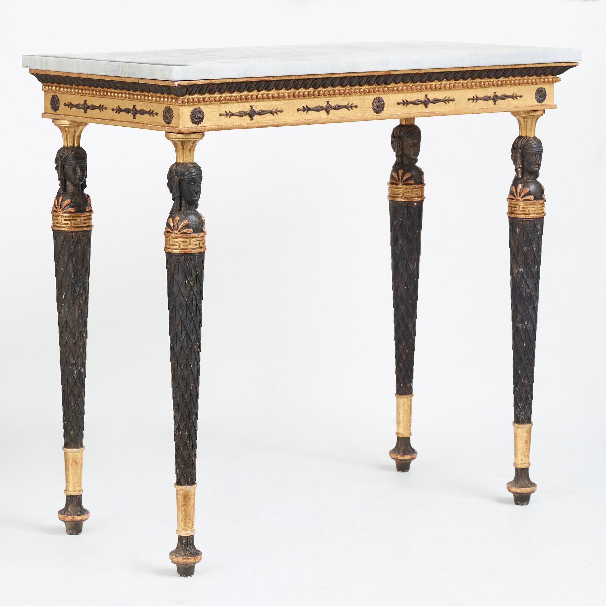 KONSOLBORD, Stockholmsarbete 1800-talets början, Sengustavianskt.