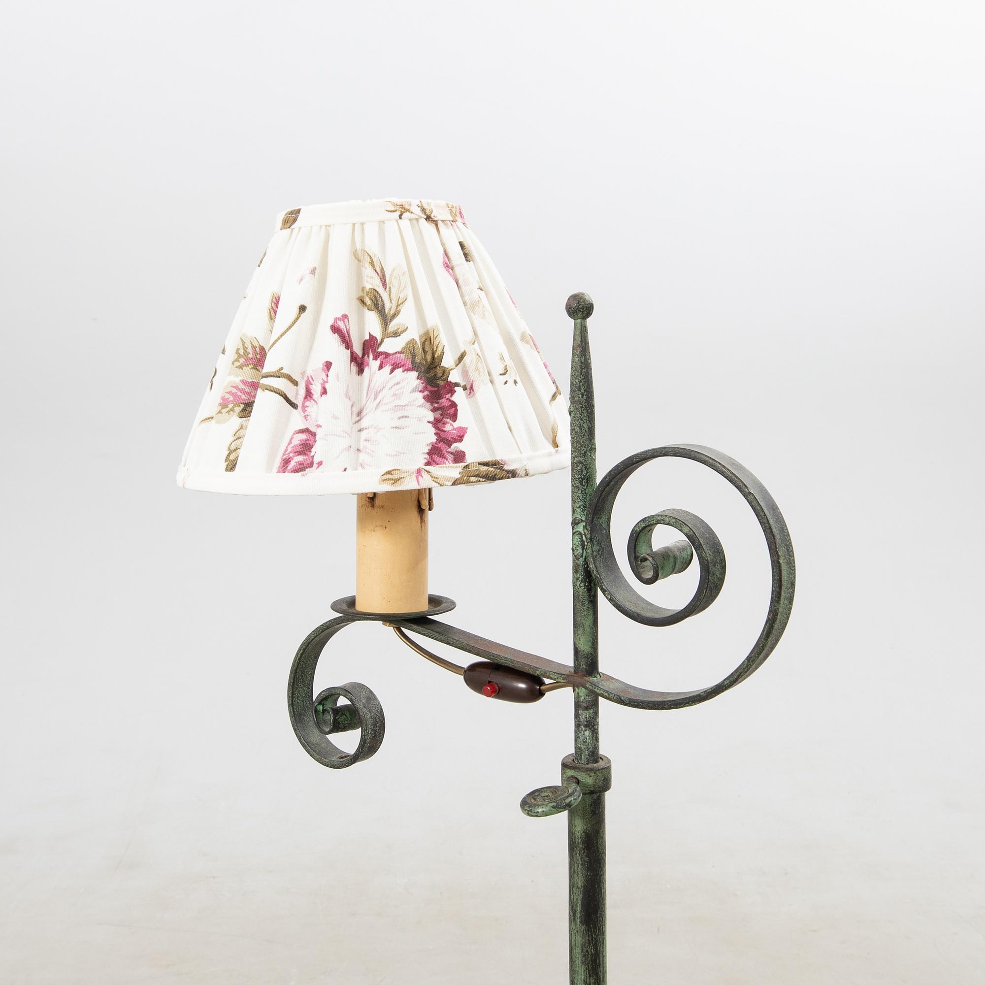 Golvlampa, möjligen Böhlmarks, 1900-talets första hälft.