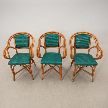 Trädgårdskarmstolar 8 st 1900-talets senare del.