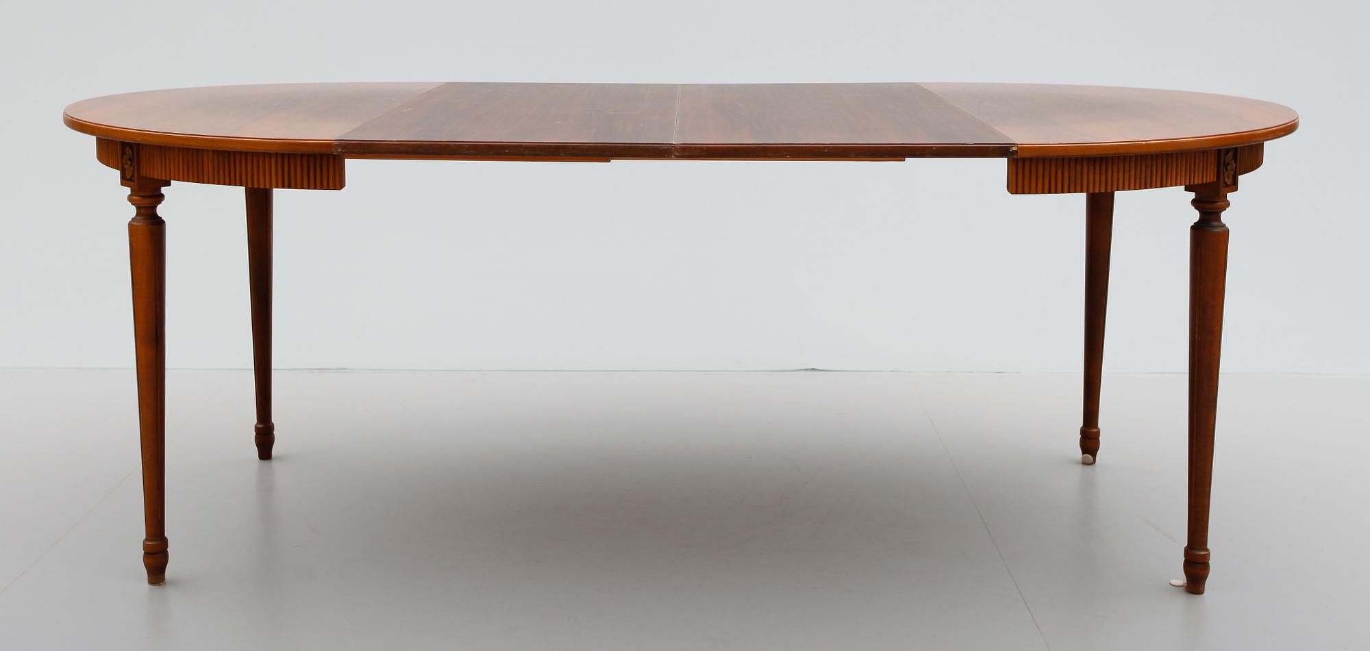 MATGRUPP, 6 delar, gustaviansk stil, 1900-talets andra hälft.