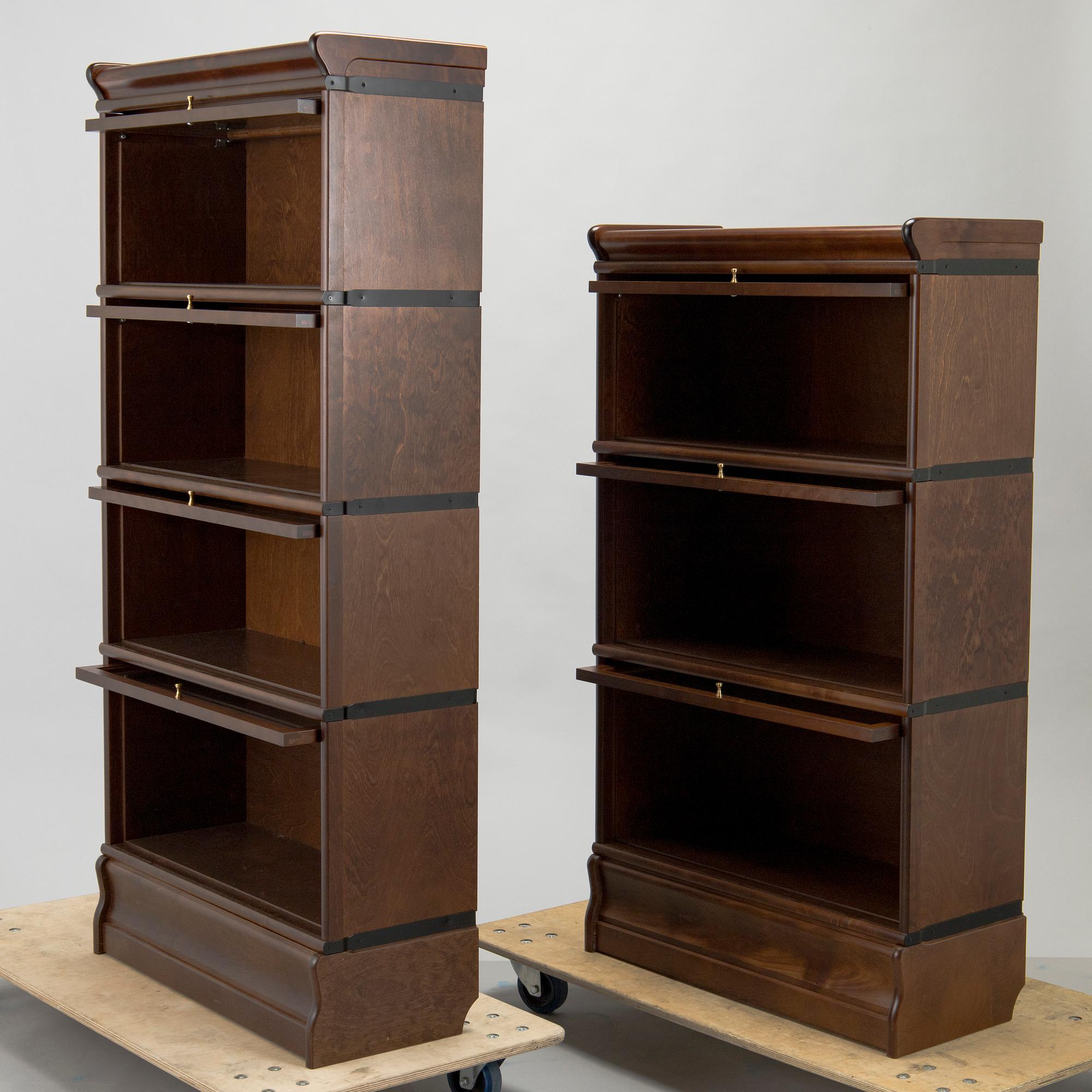 Seven book cabinets /book shelf for Boknäs,  21st century.