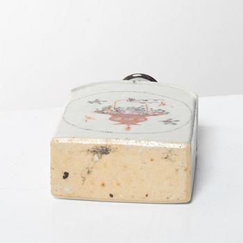 Tedosa och stekfat, kompaniporslin, Kina, Qingdynastin, 1700-tal.