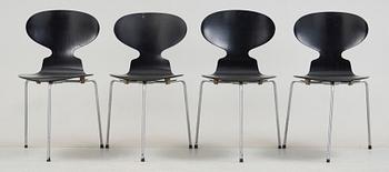 STOLAR, 4st, "Myran", Arne Jacobsen, Fritz Hansen, Danmark.