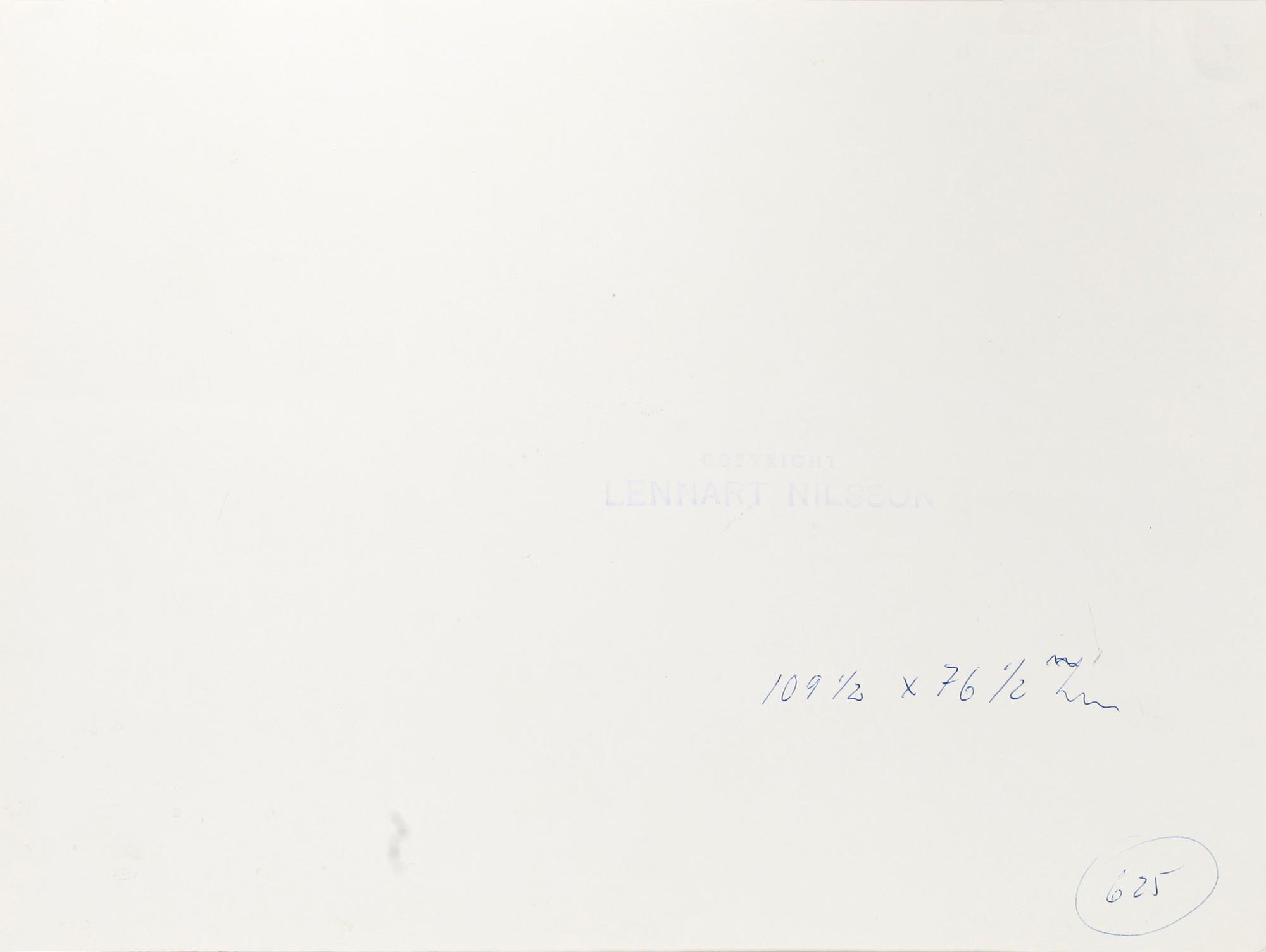 LENNART NILSSON, vintage silvergelatin fotografi. Stämpelsign a tergo.