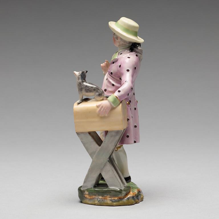 FIGURIN, porslin.  Höchstliknande märke, omkring 1900.