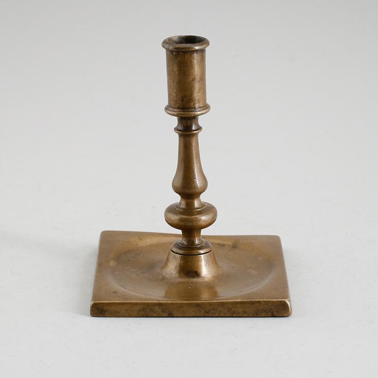 LJUSSTAKE, mässing, 1600-/1700-tal.