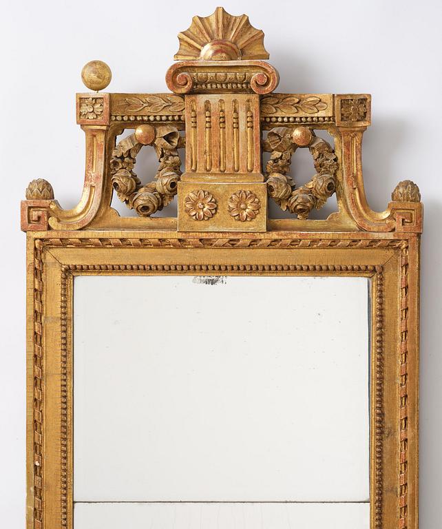 Spegel, Stockholmsarbete, sent 1700-tal, Gustaviansk.