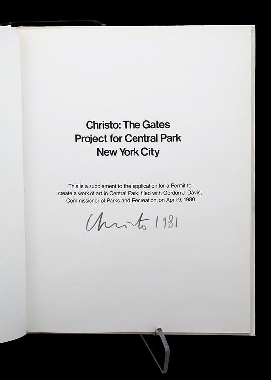 BOK, "Christo: The Gates Project for Central Park New York City", Christo and C.V.J. Corporation, 1981.