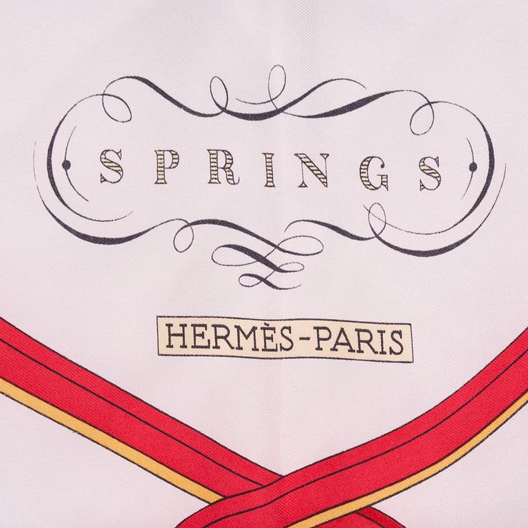 HERMÈS, a 'Springs' silk scarf.