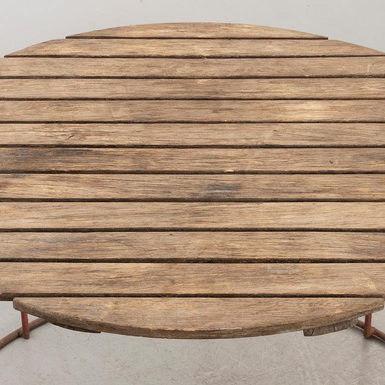 A mid 20th century garden table, Bjärnum, Sweden.