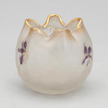 VAS, glas, möjligen Mont Joye, L & C. Legras & Cie, 1900-talets första hälft.