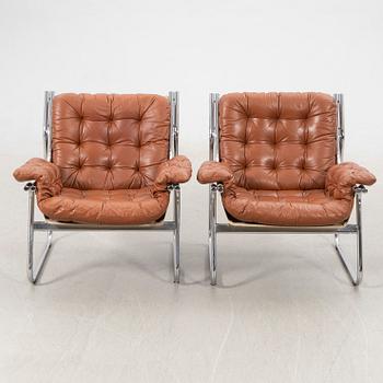 John-Bertil Häggström, armchairs, a pair, "Borkum", IKEA, 1970s.
