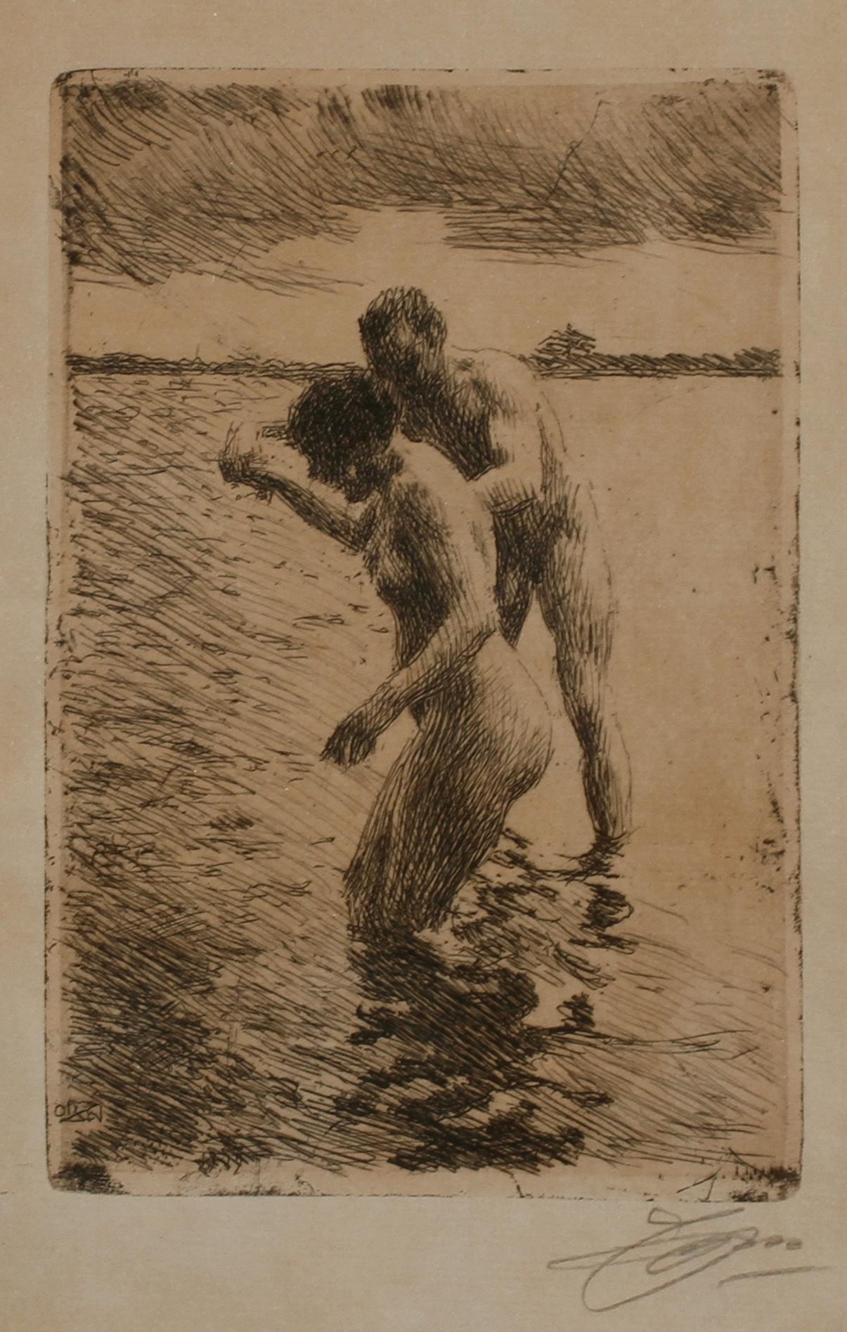 ANDERS ZORN, etsning, signerad.