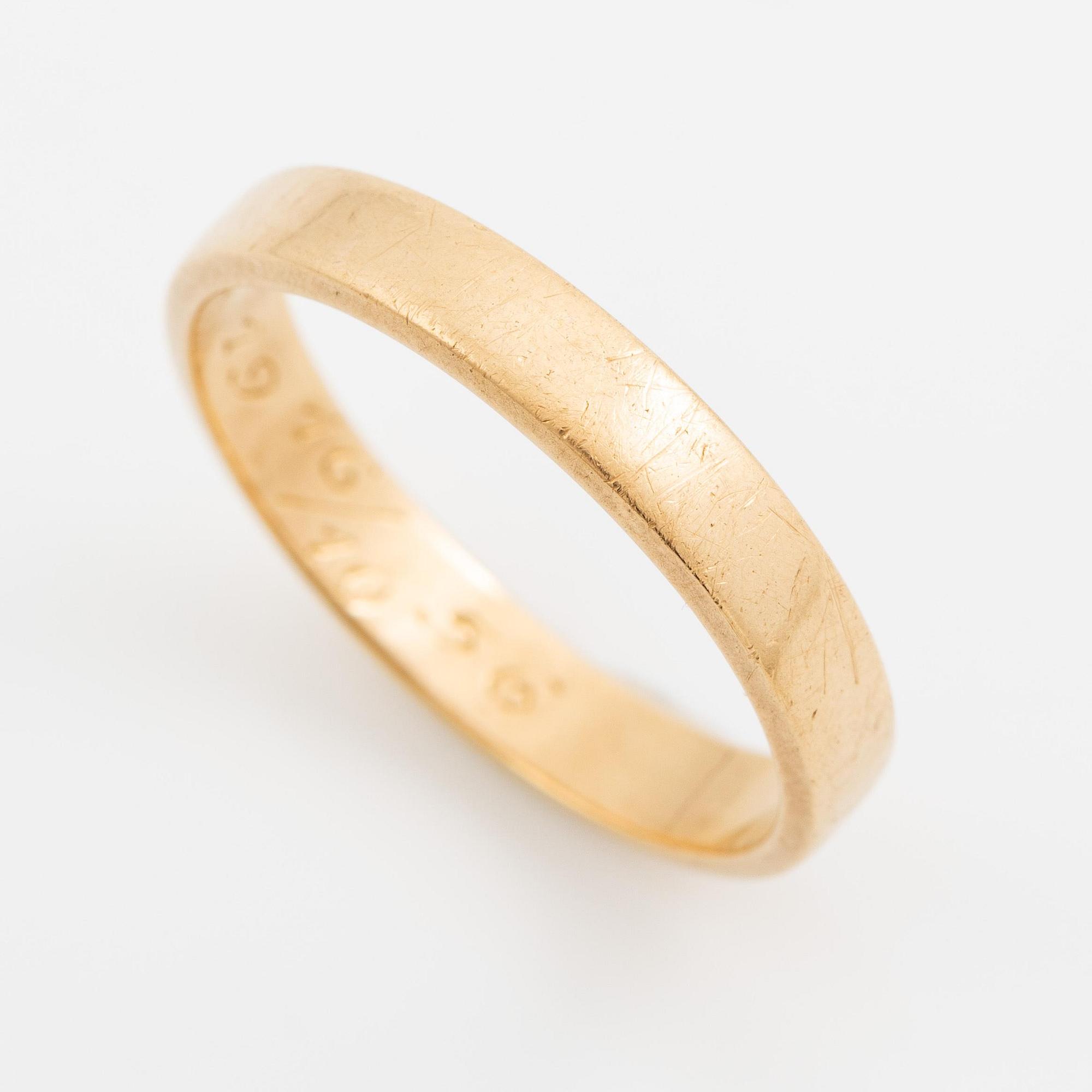 Wiwen Nilsson, a ring, 18K gold, Lund 1956.