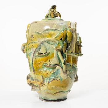 Allan Ebeling, a large lidded vase, 1950.