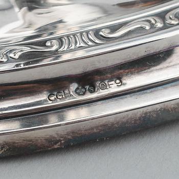 LJUSSTAKAR, 2 par, silver, CG Hallberg, Stockholm 1956 och GAB, Stockholm 1964.