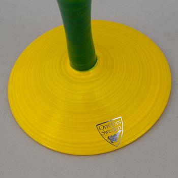 ANNE NILSSON, martiniglas, 6 stycken, "Clown", Orrefors, signerade, 1990-tal.